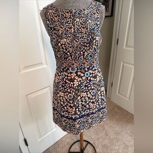 Anthropology Maeve Navy Floral Dress